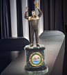 Бронзовый сувенир-приз "Чемпион по плаванию"